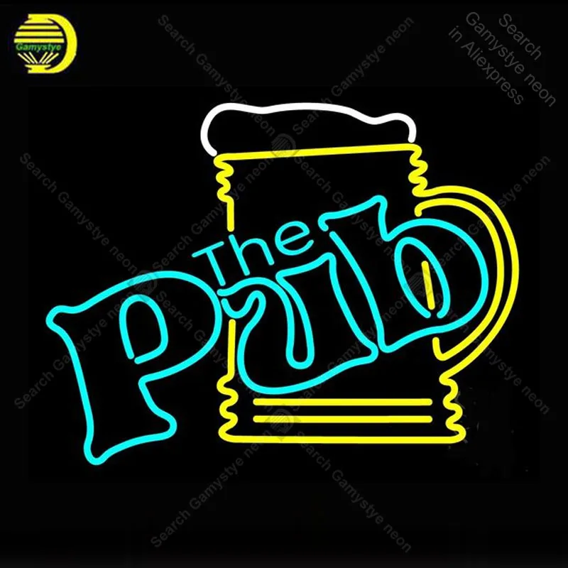 

Neon Sign for Pub With Beer Mug Neon Bulbs Sign lamp Display Beer Bar Light up wall sign Neon Sign for Room Letrero Lampara