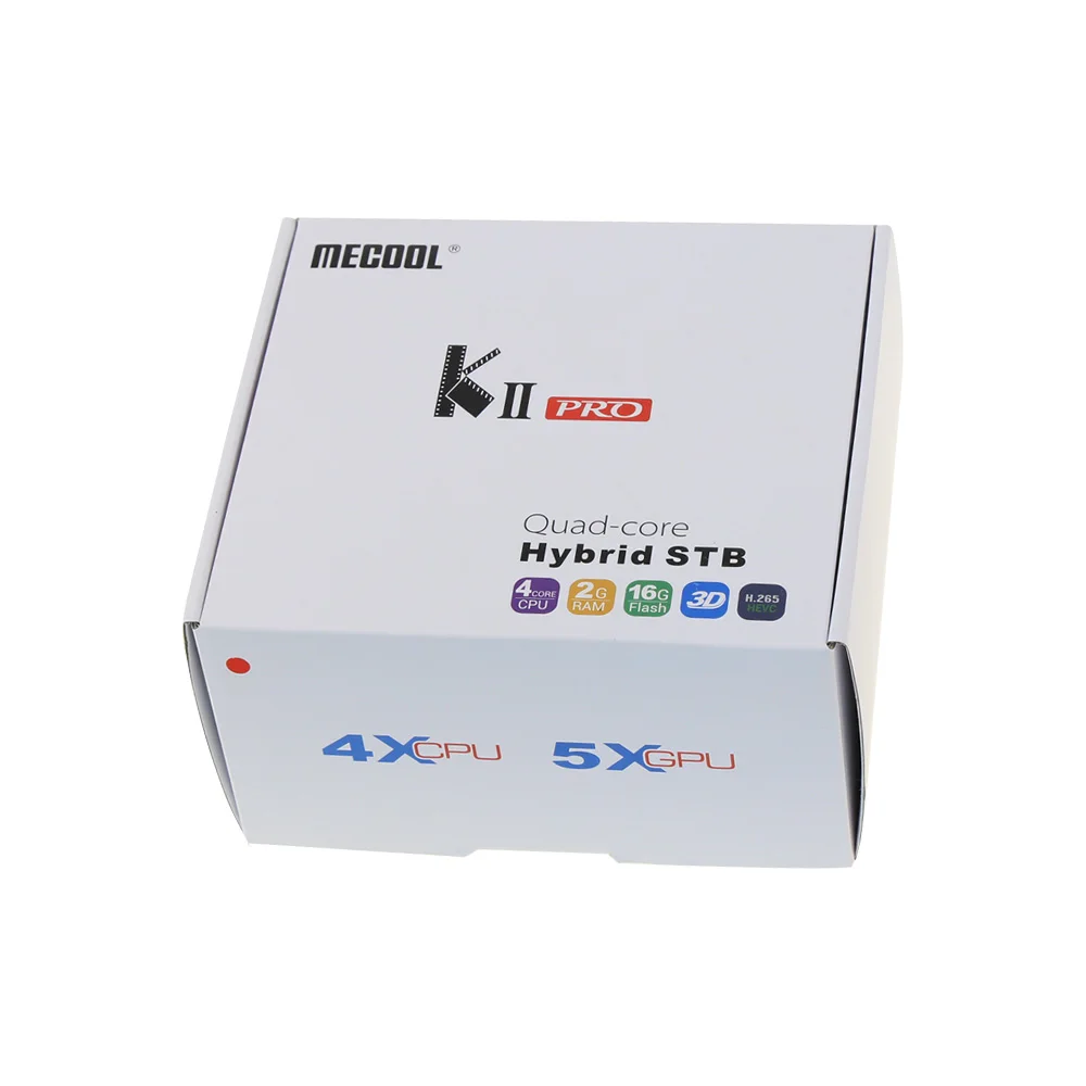 DVB-S2 DVB-T2 KII Pro tv Box Android 7 1 четырехъядерный процессор Amlogic S905D 2 ГБ + 16 Гб 4G и 5G WiFi Bluetooth 4 0