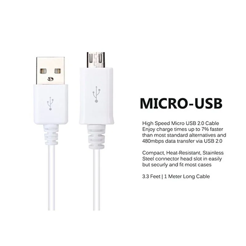 2 usb Автомобильное зарядное устройство + micro зарядка для huawei p smart 6c pro samsung galaxy s6 s7 a3 a5
