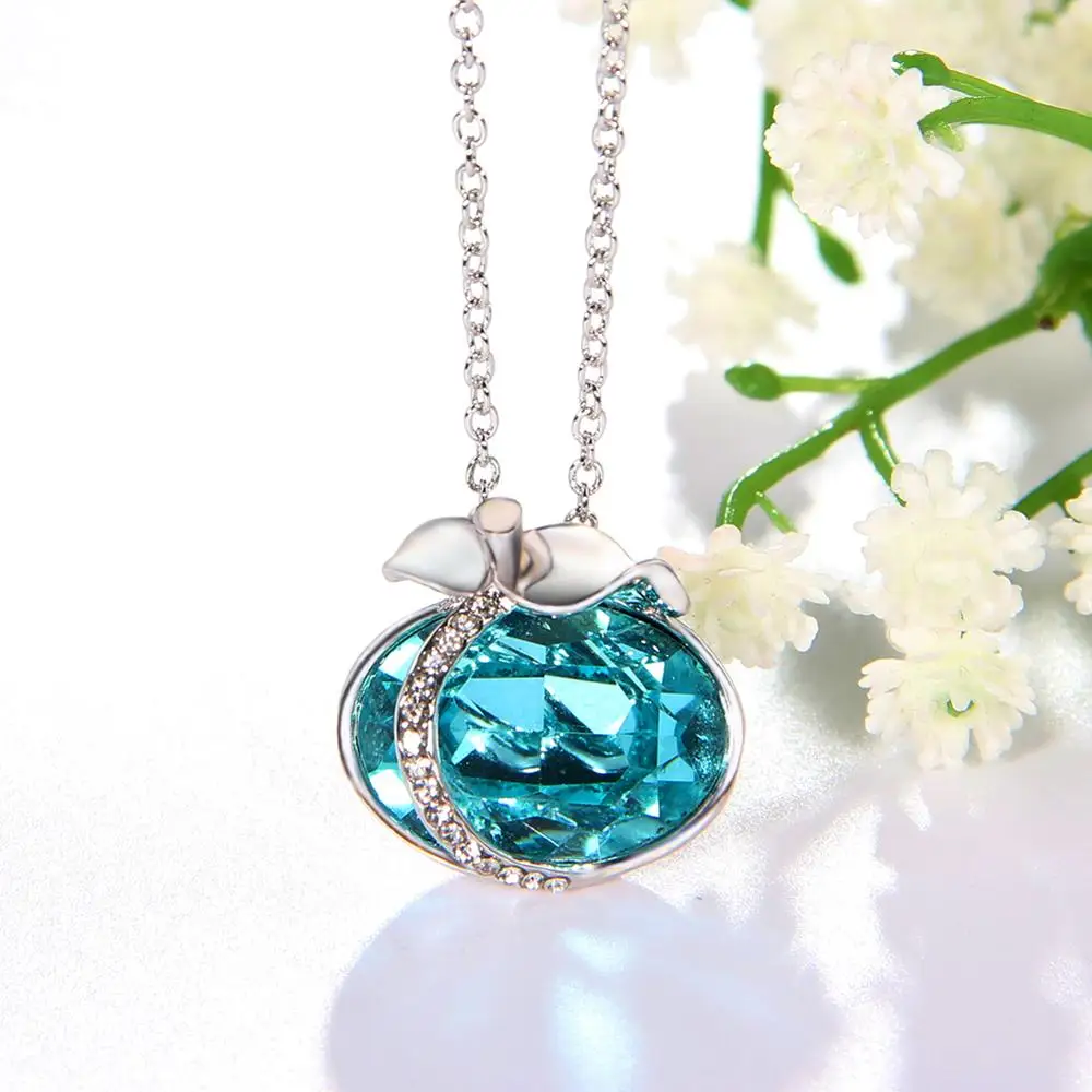 Ожерелья DEELAN с яблоками для женщин цепочка подвеской до ключицы очаровательное