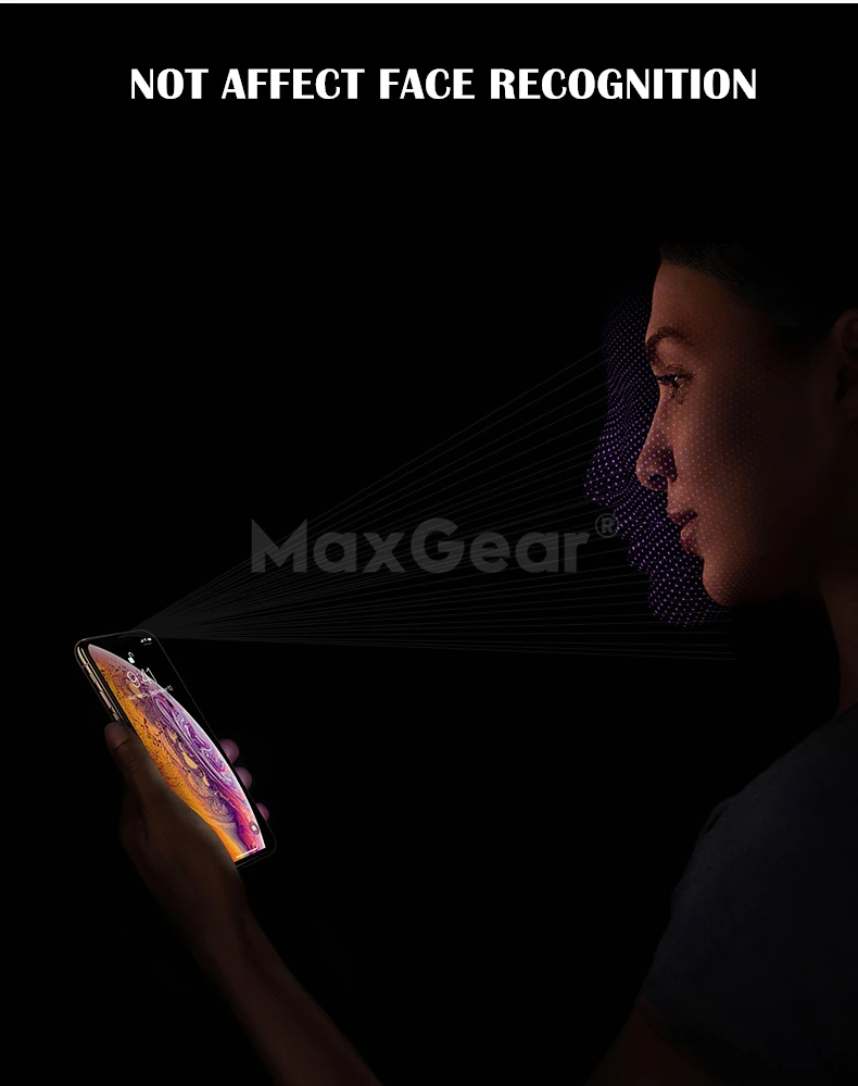MaxGear закаленное стекло для iPhone XS полное покрытие защитное стекло 9H протектор экрана для iPhone XS Max XR X 6 7 8 plus 6s пленка