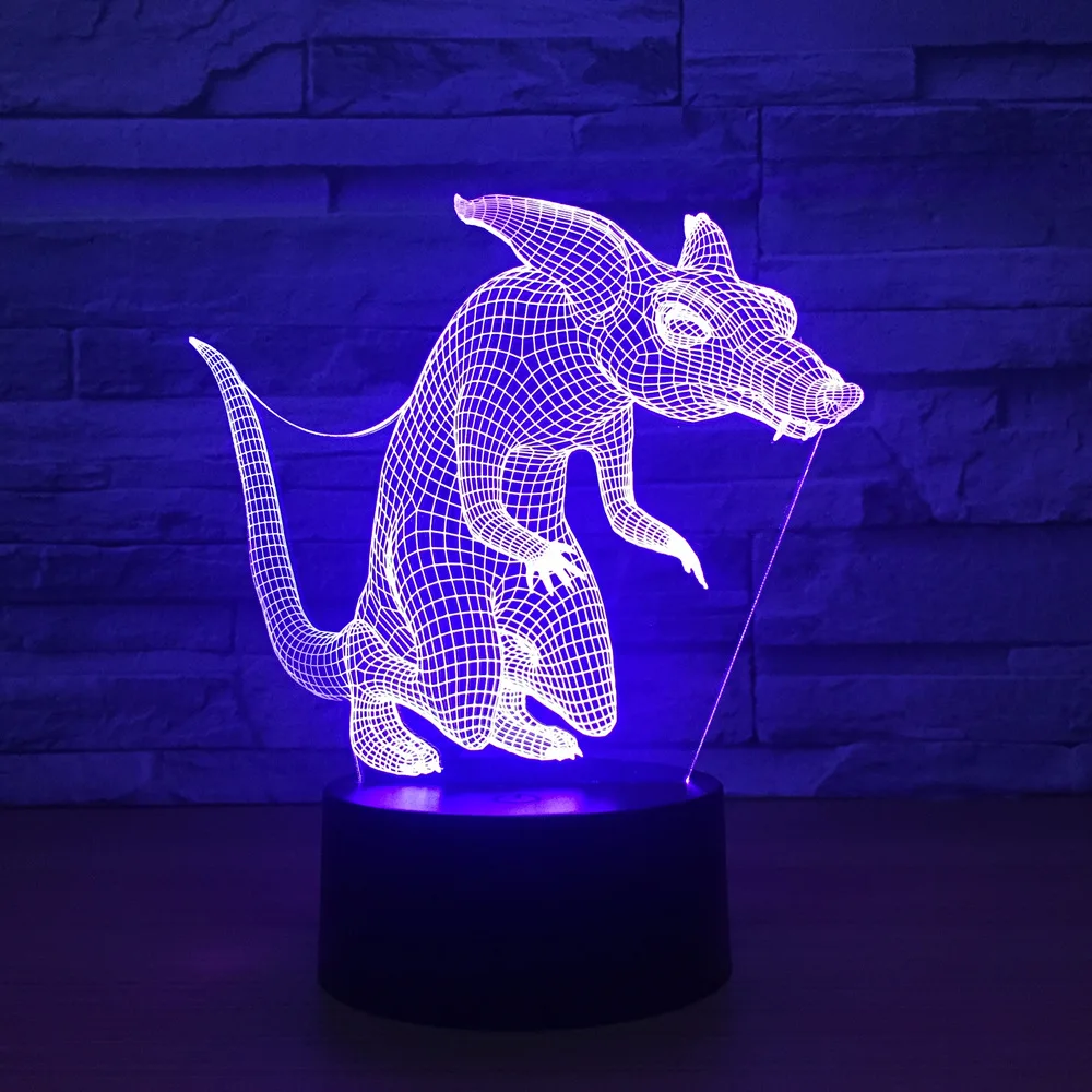 Мышь 3d Light Touch Управление Интеллектуальные индукции ночник вечерние украшения детской комнате подарок 3d Лампы Home Decor Прямая поставка