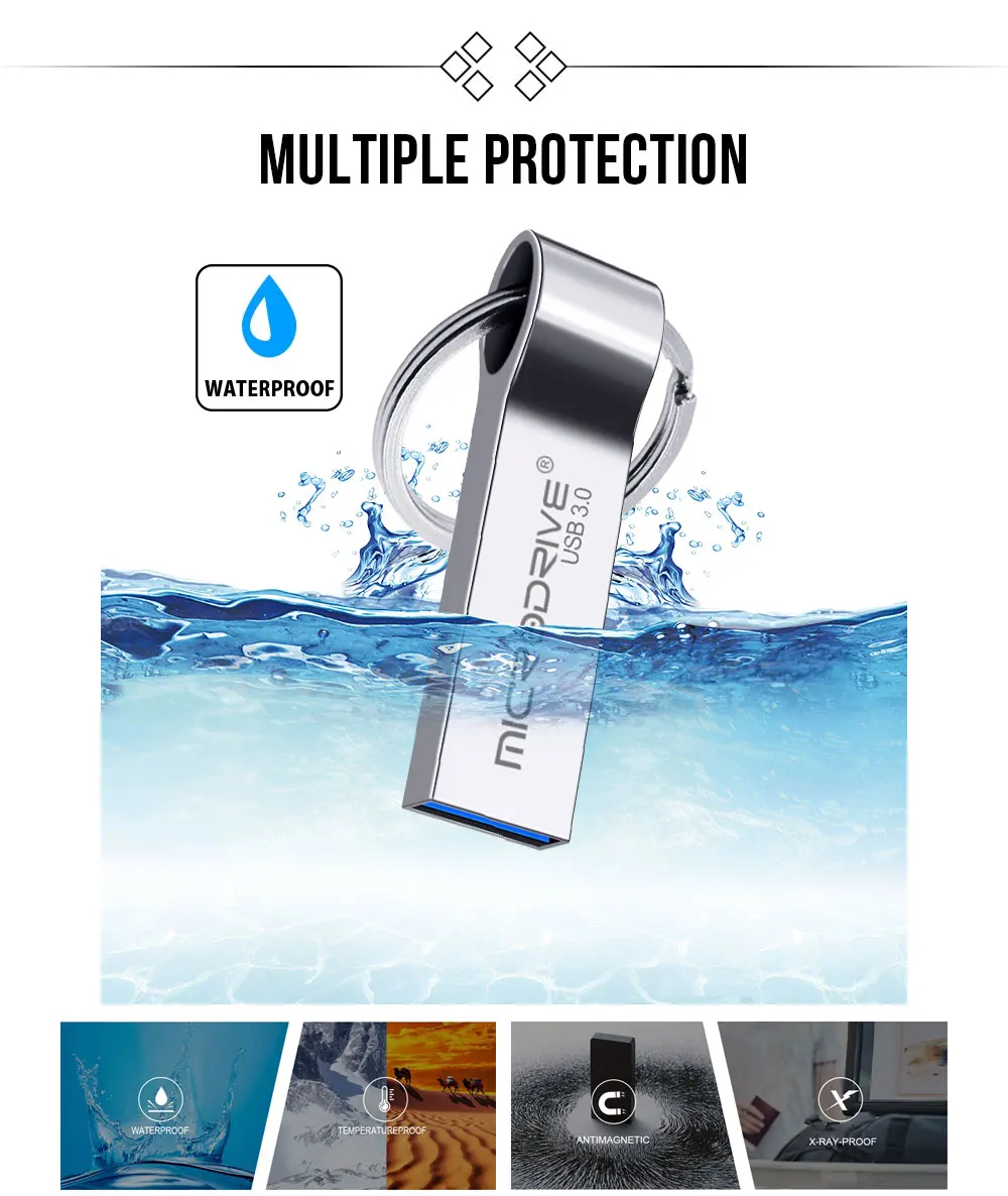 Microdata флеш-накопитель USB 3,0 32 Гб 64 Гб Флешка Водонепроницаемая Флешка 3,0 16 Гб флэш-диск USB карта памяти с индивидуальным логотипом