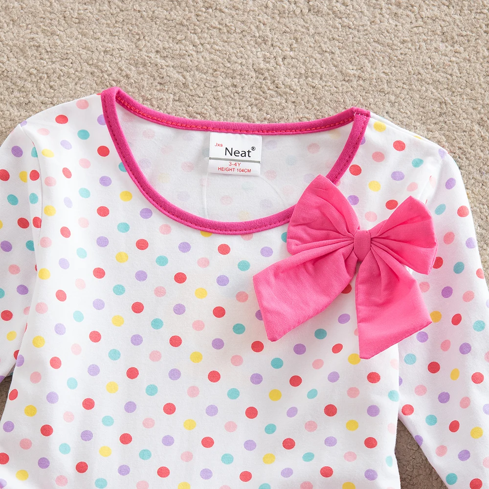 Платье с длинными рукавами для девочек; сезон весна-осень; vestidos Infantil; платье для девочек с вышитым кроликом; Детские платья для девочек; LH4829