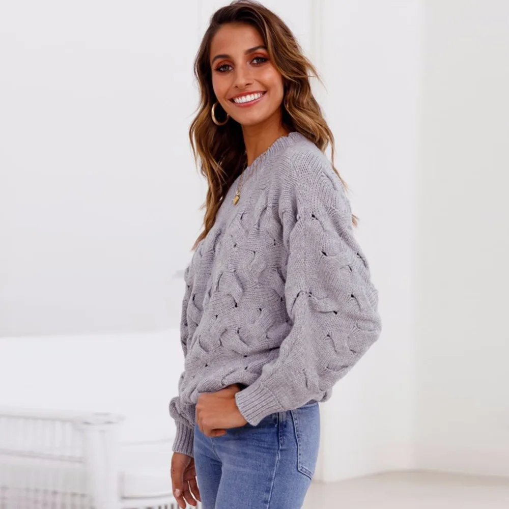 OMCHION Pull Femme 2018 зимний Корейский сексуальный женский свитер с вырезом лодочкой