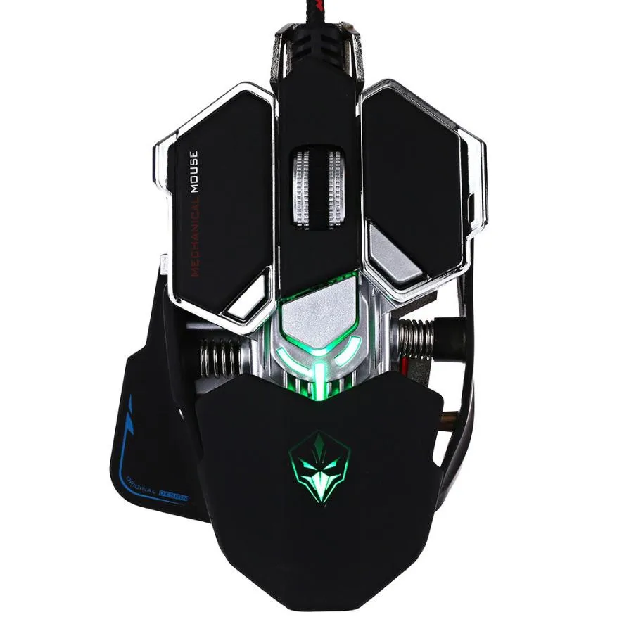 LUOM G10 4000 dpi Регулируемый светильник 4 цвета Регулируемая игровая мышь USB оптическая Pro GamerCool с дизайном внешнего вида