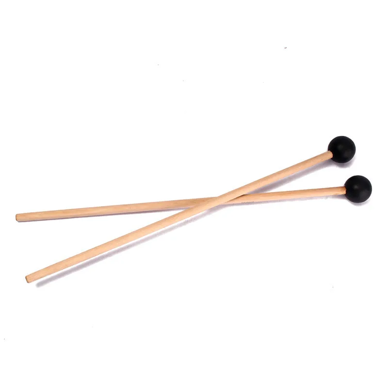 1 пара деревянных резиновых головок Glockenspiel ксилофон молотки/палки/венчики звук Marimba инструменты часть резиновые молотки