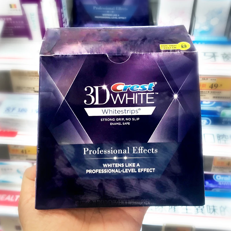 NO BOXES 10 Pouches( 20 полосы) крест 3D белый люкс профессиональные эффект гигиены полости рта отбеливание зубов Whitestrips отбеливание зубов