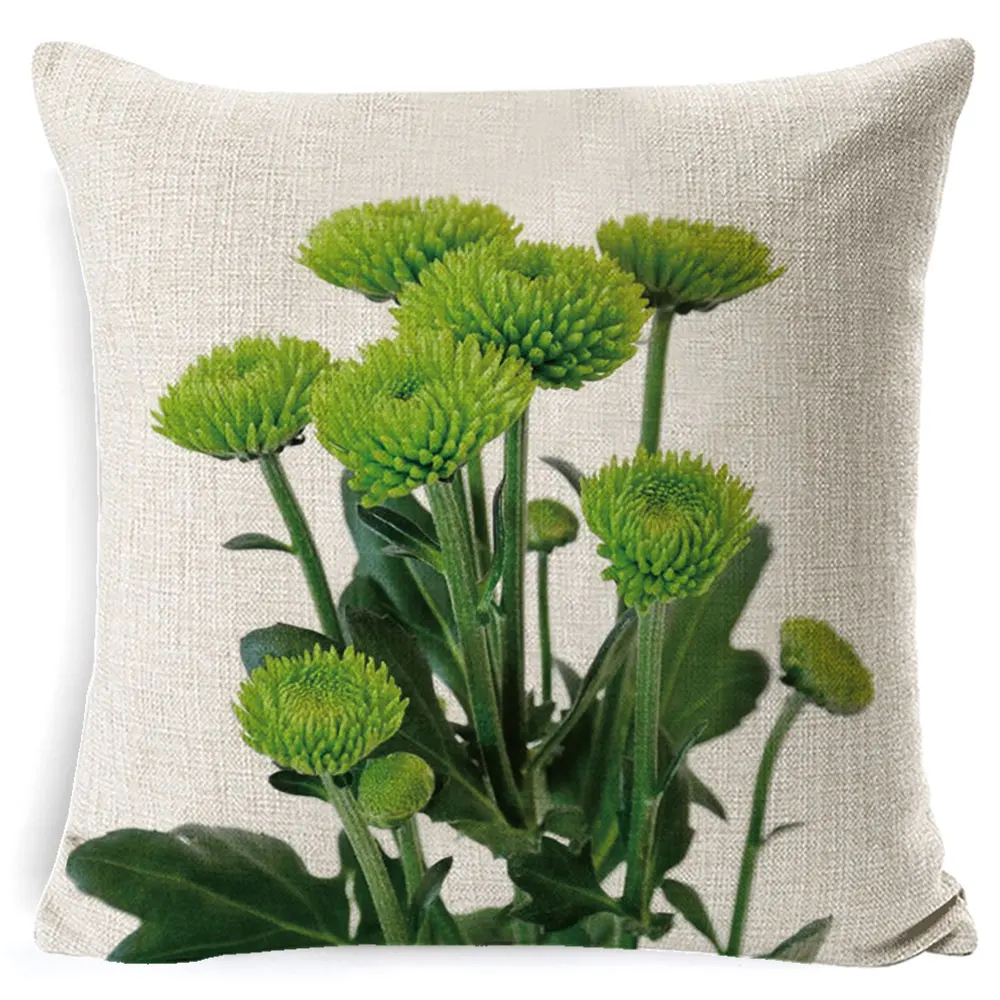 Fokusent пник зеленая Маргаритка наволочка Липовый цветок Лилия с маргаритками