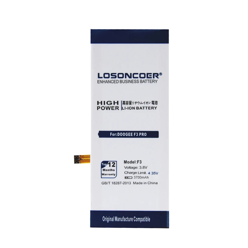 LOSONCOER F3 3700 мАч Для Doogee F3 батарея F3 Pro батарея