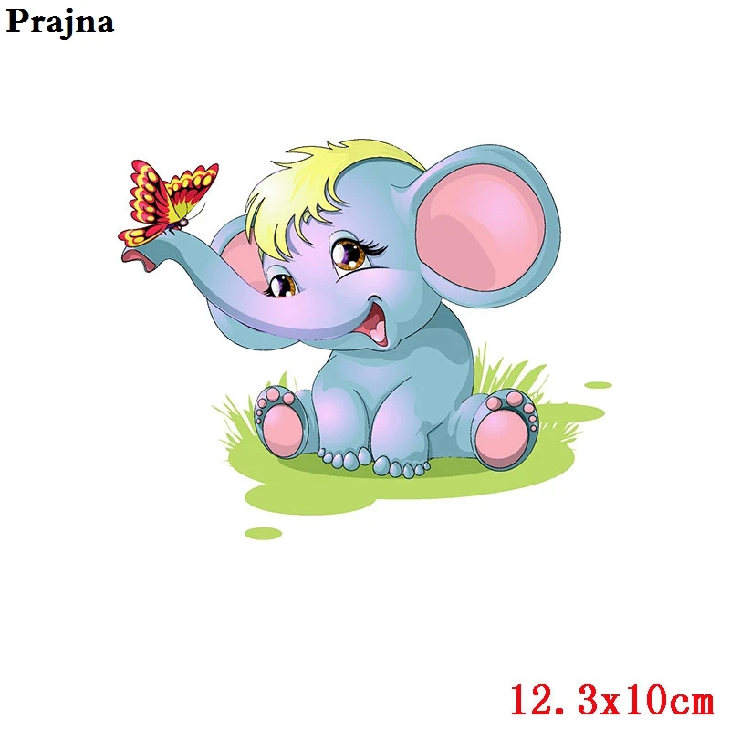 Prajna Мультяшные животные железные на тепло передачи коала кошка сова Жираф Наклейки с изображениями собак на одежду для детей футболки милые животные DIY - Цвет: Шоколад Цвет