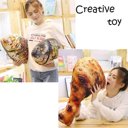 Горячее предложение Забавный Chic Еда образный барбекю Новинка подушки Спальня