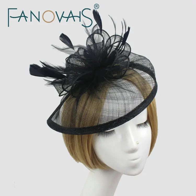

New Arrival Stunning Net White Bird Cage With Feather Wedding Veils Bridal Veils Elegant Wedding Accessories