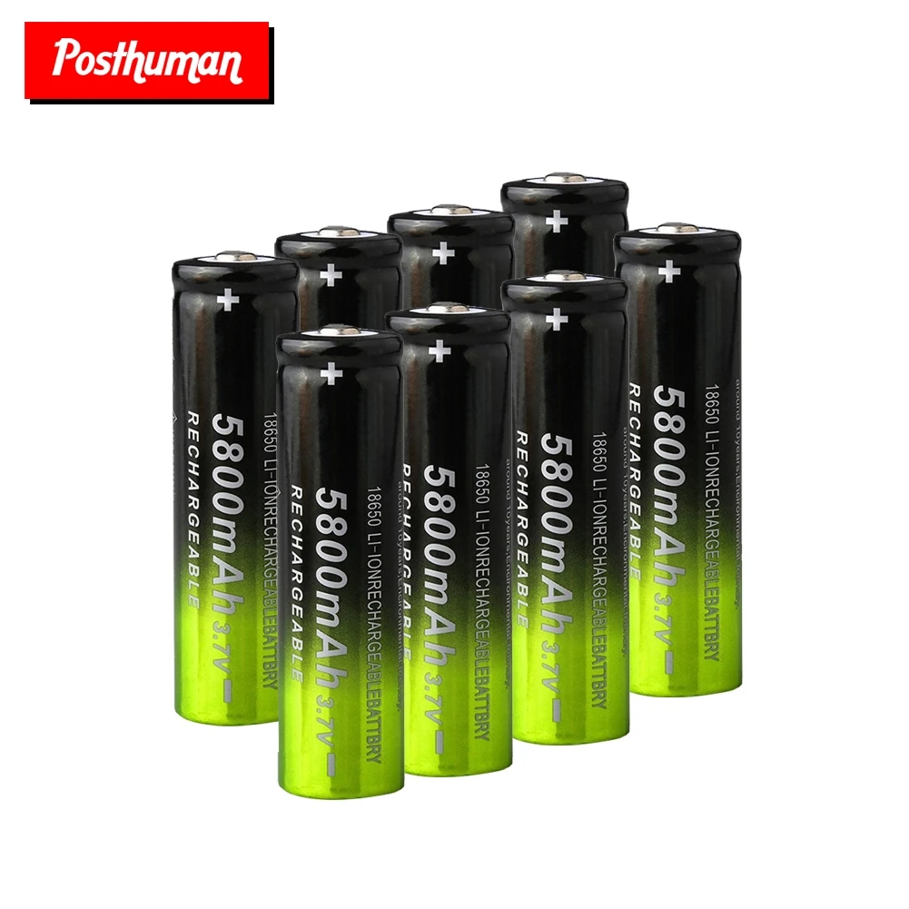 Сменная аккумуляторная батарея 18650 Li-Po батарея 3,7 V 5800mAh литиевая перезаряжаемая для электронной сигареты литий-полимерная