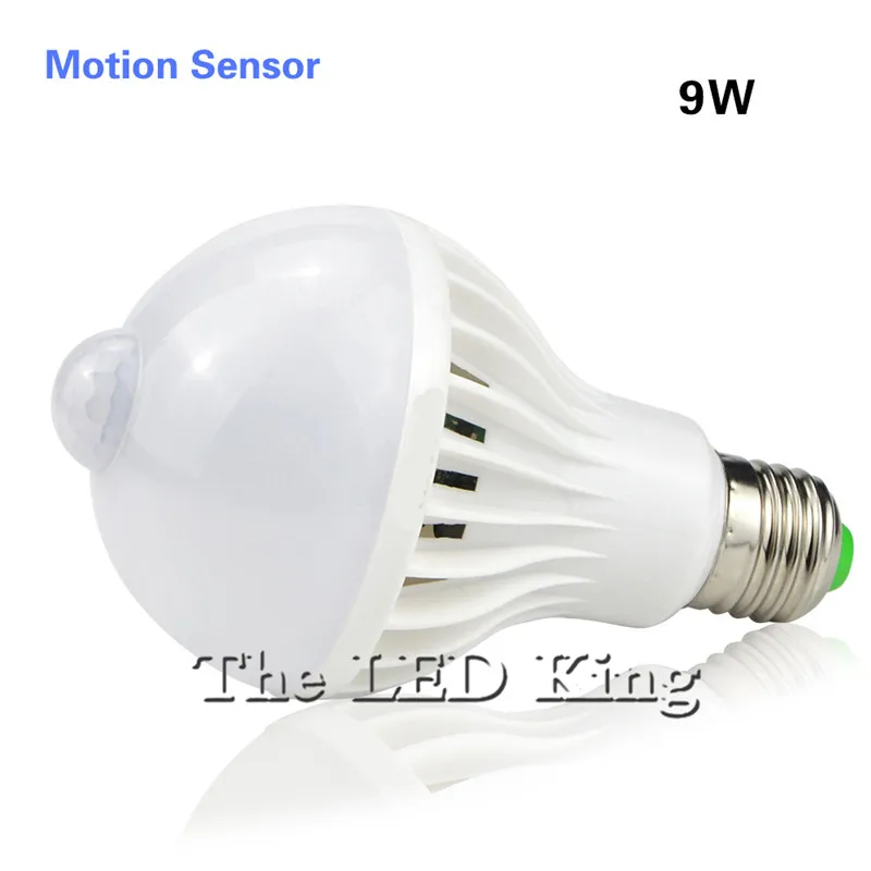 100pcs PIR Motion Sensor Lamp 5w Led E27 Bulb 7w 9w Auto Smart Infrared Body With The &amp Sound Lights | Лампы и освещение
