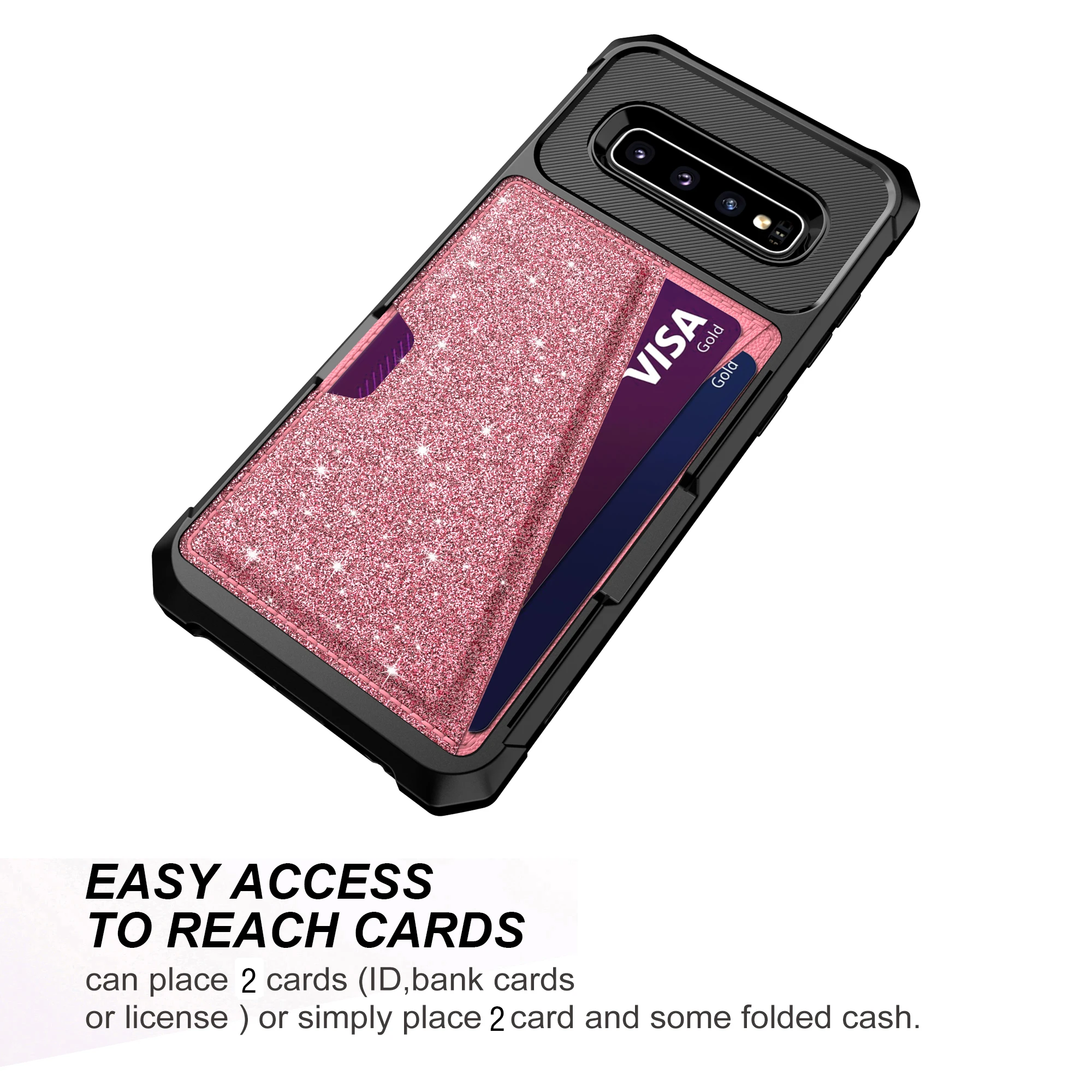 Luxury Wallet Case for samsung S9 S10 plus Cases with care holder Cover Buckle galaxy S10E mote 9 |