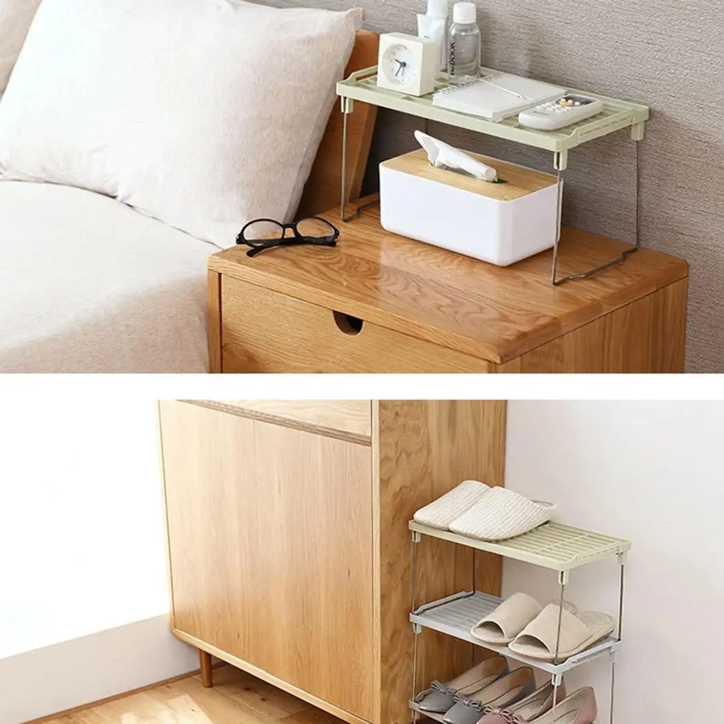 Однослойный кухонный складной стол для хранения Sundry зеленый синий стеллаж