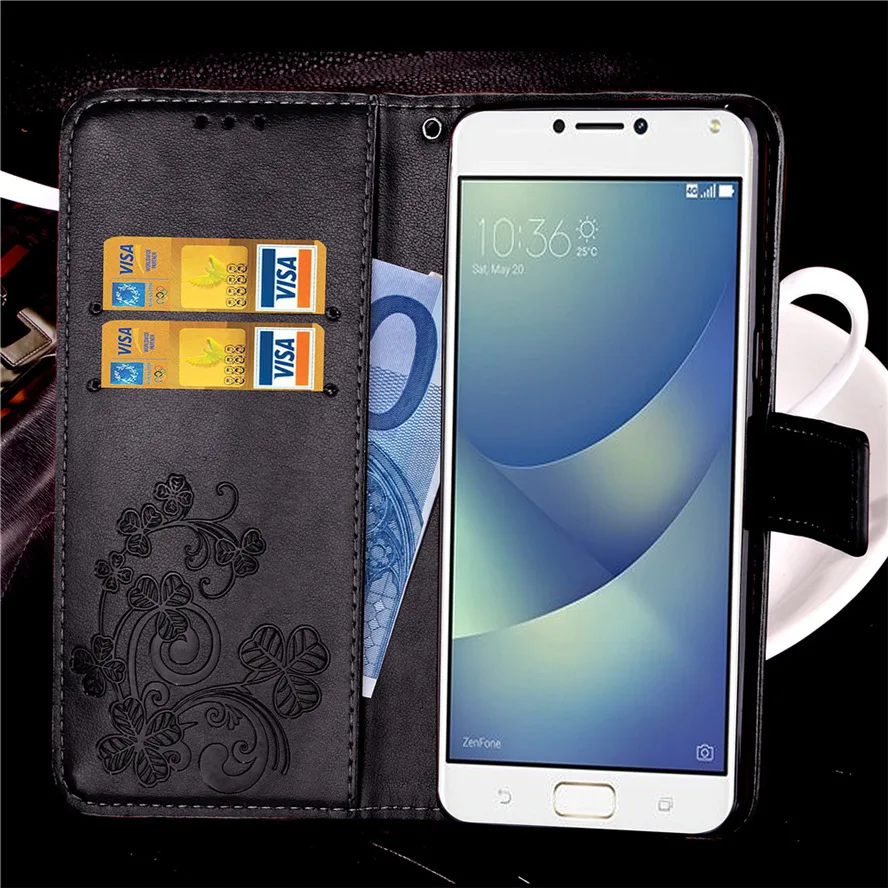 Чехол-бумажник для Asus Zenfone 4 Max ZC554KL флип-чехол из искусственной кожи