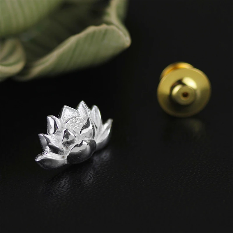 Женская Винтажная брошь Lotus Fun изящная в форме цветка лотоса ювелирное изделие