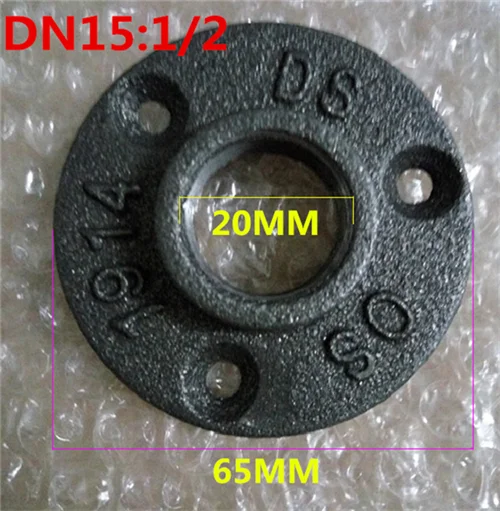 4 шт./лот G1/2 &quotDN15/20 чугунный фланец литые античные фланцы базовая трубка трубный