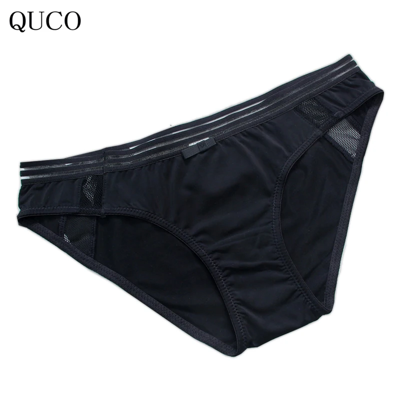 QUCO brand Cotton Panties Sexy Women Underwear Briefs Seamless Padded pink Lingerie Underpants Ladies Bikini underwear women W22 |