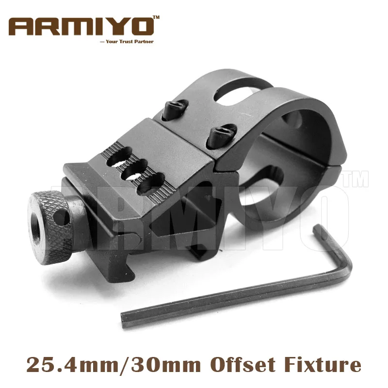 Armiyo 25,4 мм/30 мм кольцо 20 мм рельс 45 градусов Смещение Recline крепление стойки зажим для крепления крепеж для светильника прицел пистолет лазерная стрельба