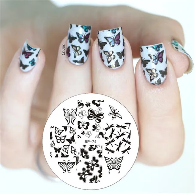 Pattern 7 BORN PRETTY Animal серия квадратный дизайн ногтей штамп шаблон милый Кот Дизайн лапа изображение пластины - Цвет: Pattern 7
