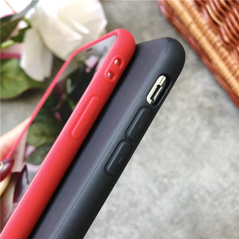 High Quality Candy Color Full Cover Case for Apple iPhone 6 6S Plus 7 8 plus X 10 6s Soft TPU Silicone Cases back Coque |