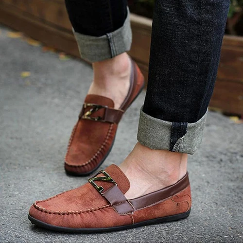 2015 Men Loafer Shoes Trendy Suede 