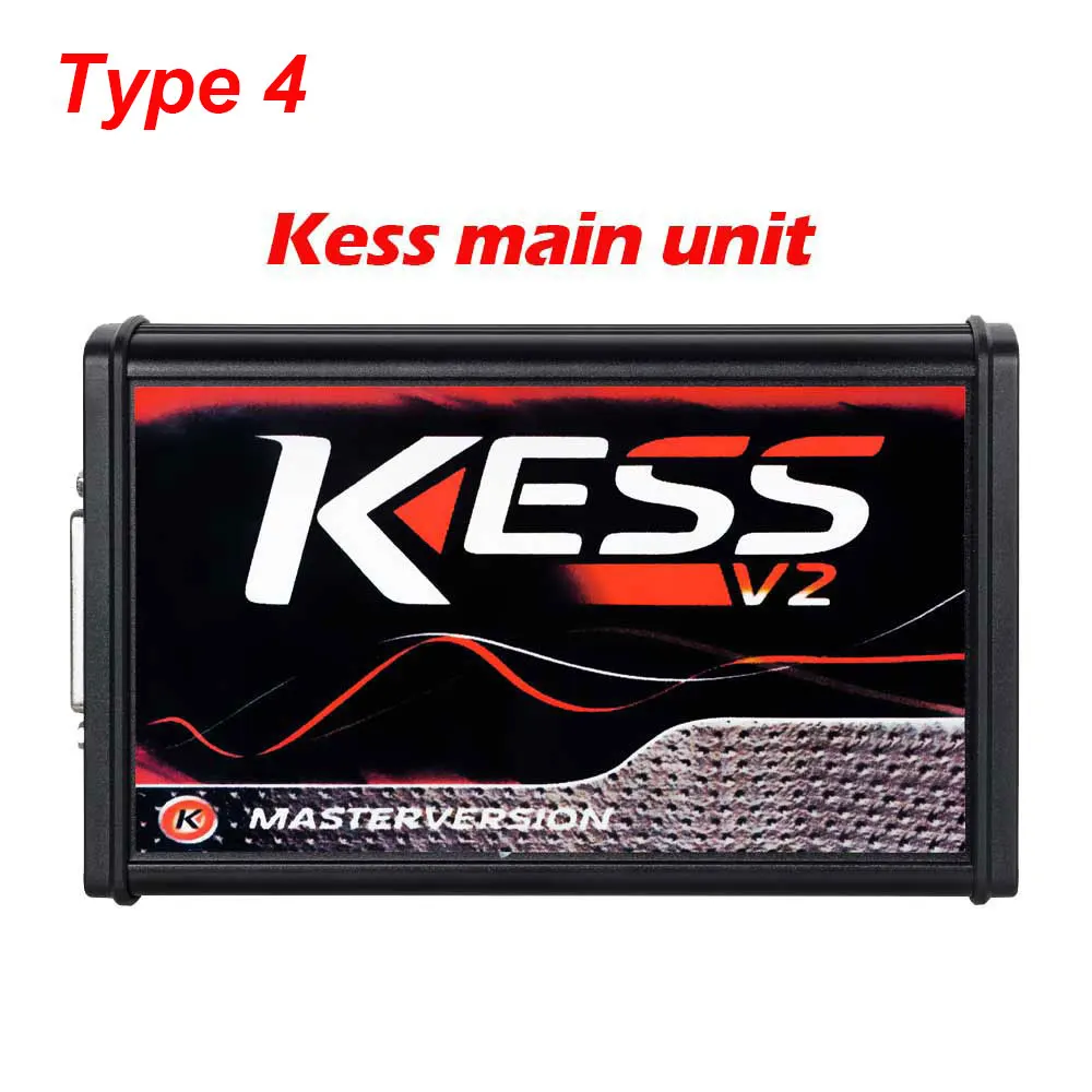 Онлайн Kess V2.47 ЕС красный Kess V5.017 OBD2 менеджер Тюнинг Комплект KTAG V7.020 Kess V2 5,017 BDM Рамка K-TAG 7,020 ECU программист - Цвет: Type4 kess main unit