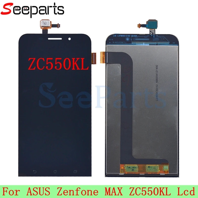 100% протестированный для ASUS Zenfone Max ZC550KL LCD Z010DA дисплей сенсорный экран с рамкой