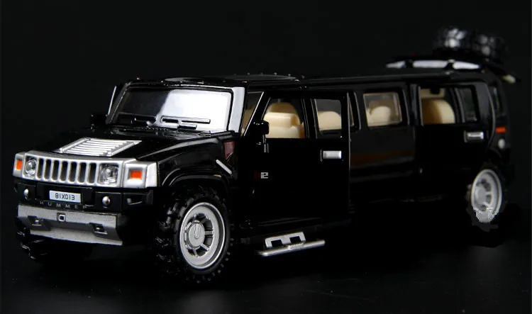 Тянущиеся супер-автомобили Hummer 1:32 литые модели автомобилей Humvee из