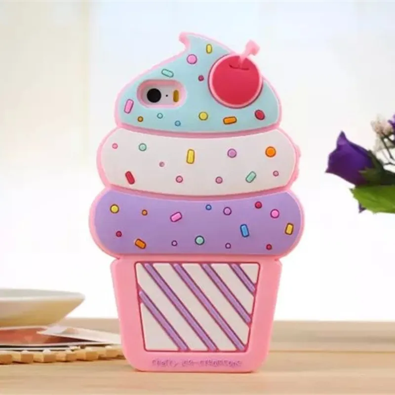 Силиконовый чехол для телефона Samsung Galaxy S3 S4 S5 S6 Edge Plus S7 с 3D милым рисунком вишни