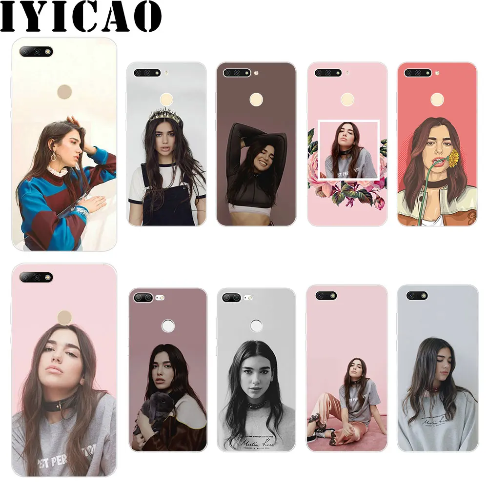 Жесткий чехол IYICAO Dua Lipa для huawei Honor Play Note 10 6A 6C 7A Pro 7C 7X 8C 8X8 9 Lite|Чехлы-накладки| |