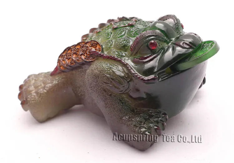 Allochroic талисман зеленый Mony Toad орнамент чай pet фэншуй лучшие подарки новый подарок