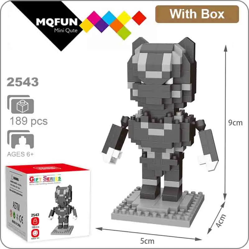 2543 With Box Wisehawk мини-блок супер герой Экшн фигурки Marvel Мститель Человек-паук Черная пантера Веном мини Строительный Блок игрушка для детей - Цвет: 2543 With Box