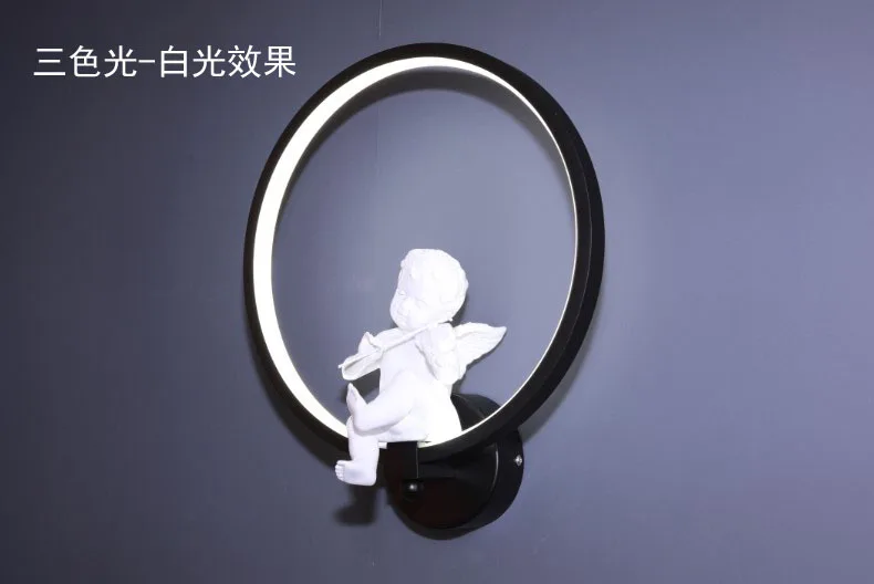 Nordic angel wall lamp bedside living room bedroom aisle creative personality children | Освещение