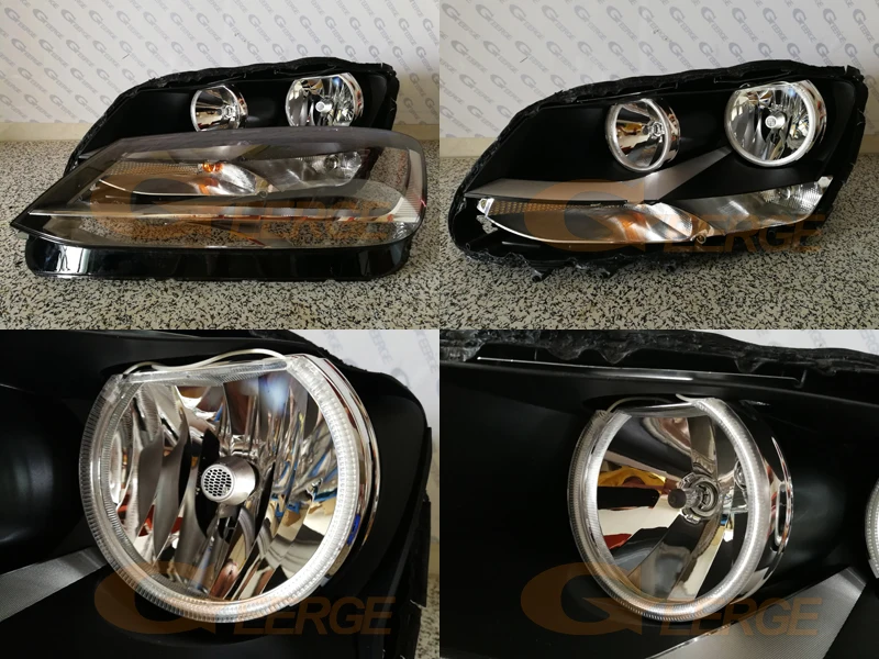 Для Volkswagen VW Sharan MPV Субару Outback 2010 2011 2012 2013 отличное ультра-яркая подсветка с холодным катодом(CCFL) Ангельские глазки комплект Halo Кольцо