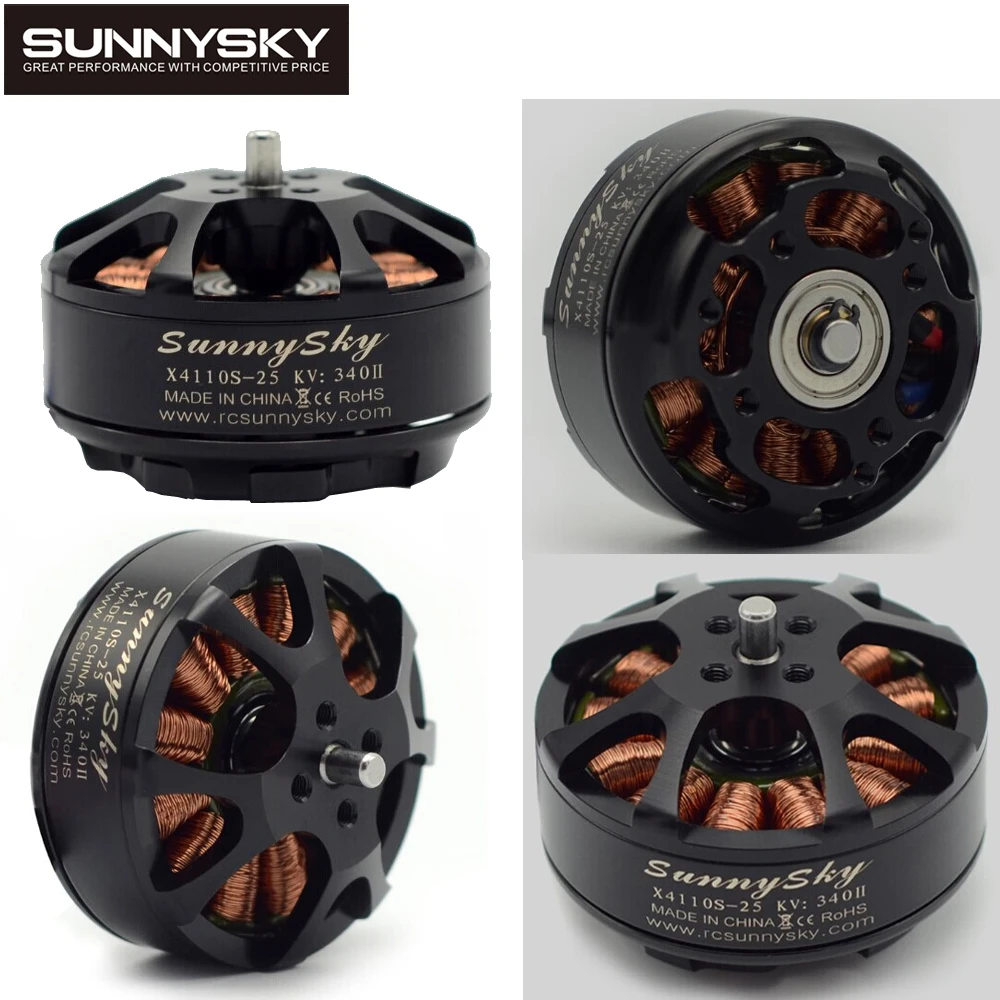 1 шт. Sunnysky x4110s 340KV 4S 6S бесщеточный двигатель для мультикоптера квадрокоптера