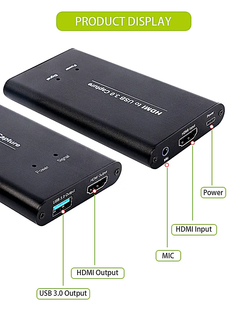 KuWFi USB3.0 HDMI 1080P видеозахвата HDMI к USB карта видеозахвата ключ игра потоковая прямая трансляция с микрофоном вход