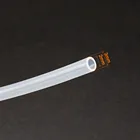 Силиконовая трубка uxcell 2 мм ID X 3 мм OD 3,3 дюйма, гибкая трубка из силиконовой резины, Прозрачный водяной воздушный шланг для перекачки насоса