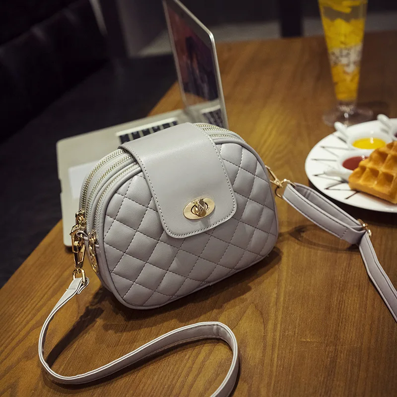 Новинка 2017 черная сумка в клетку модная женская через плечо женские сумки на