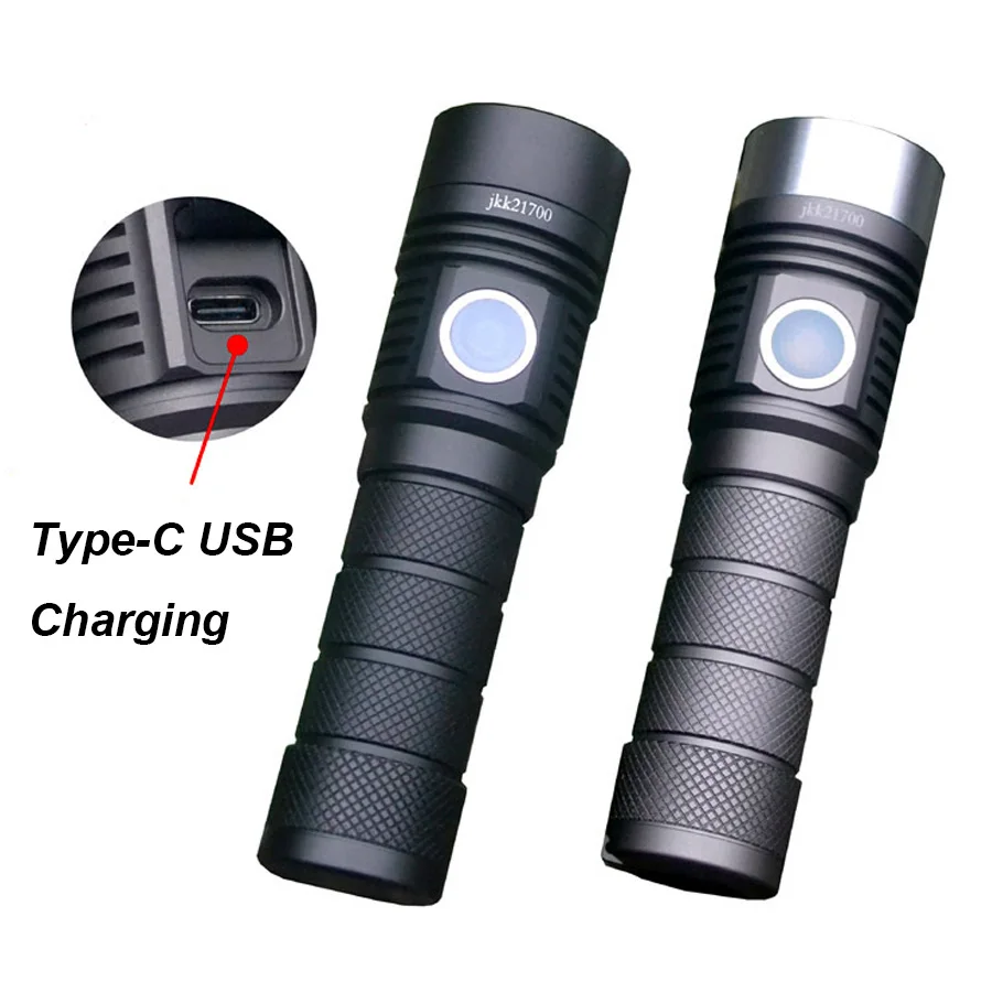 Фонарь сисветодиодный Аккумуляторный с зарядкой от USB 6 режимов работы