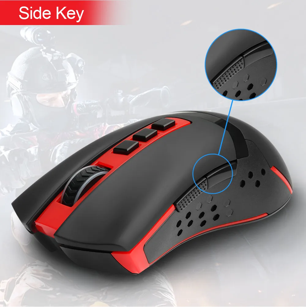 Беспроводная игровая мышь Redragon Blade M692 USB 4800 dpi, 9 Кнопок, программируемая эргономичная мышь для геймеров overwatch, ПК, компьютера