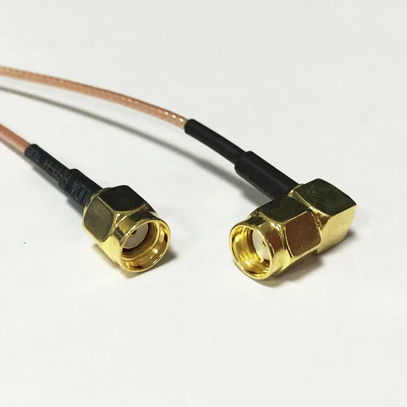 Коаксиальный кабель RG178 новый модем штекер с прямым углом поворота RP SMA 15 см 6