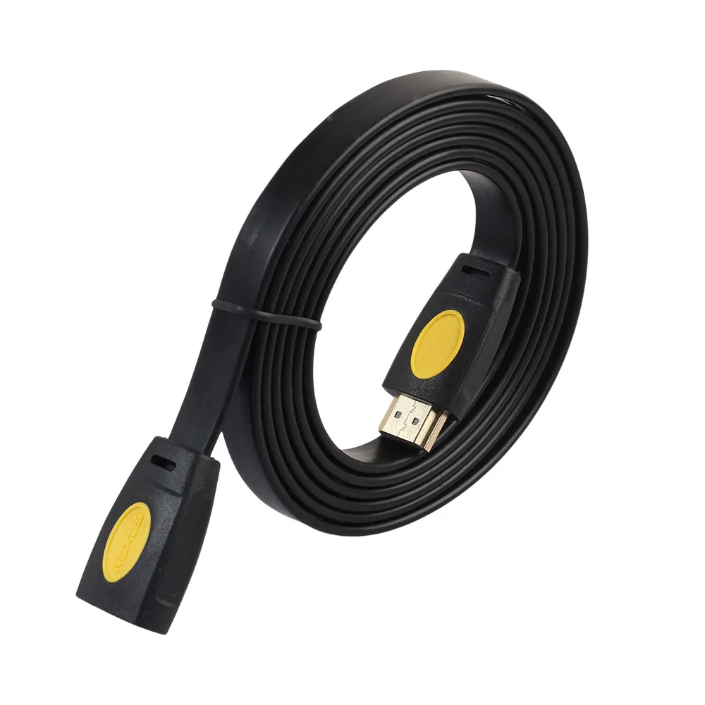 REXLIS позолоченные 4K 3D HDMI Удлинительный кабель удлинитель для мужчин и женщин LCD HD TV