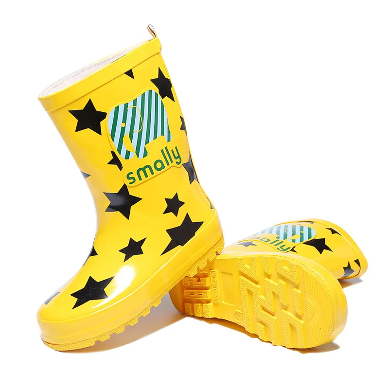 Детские резиновые сапоги новая модель 2019 высокие дождевые для девочек и