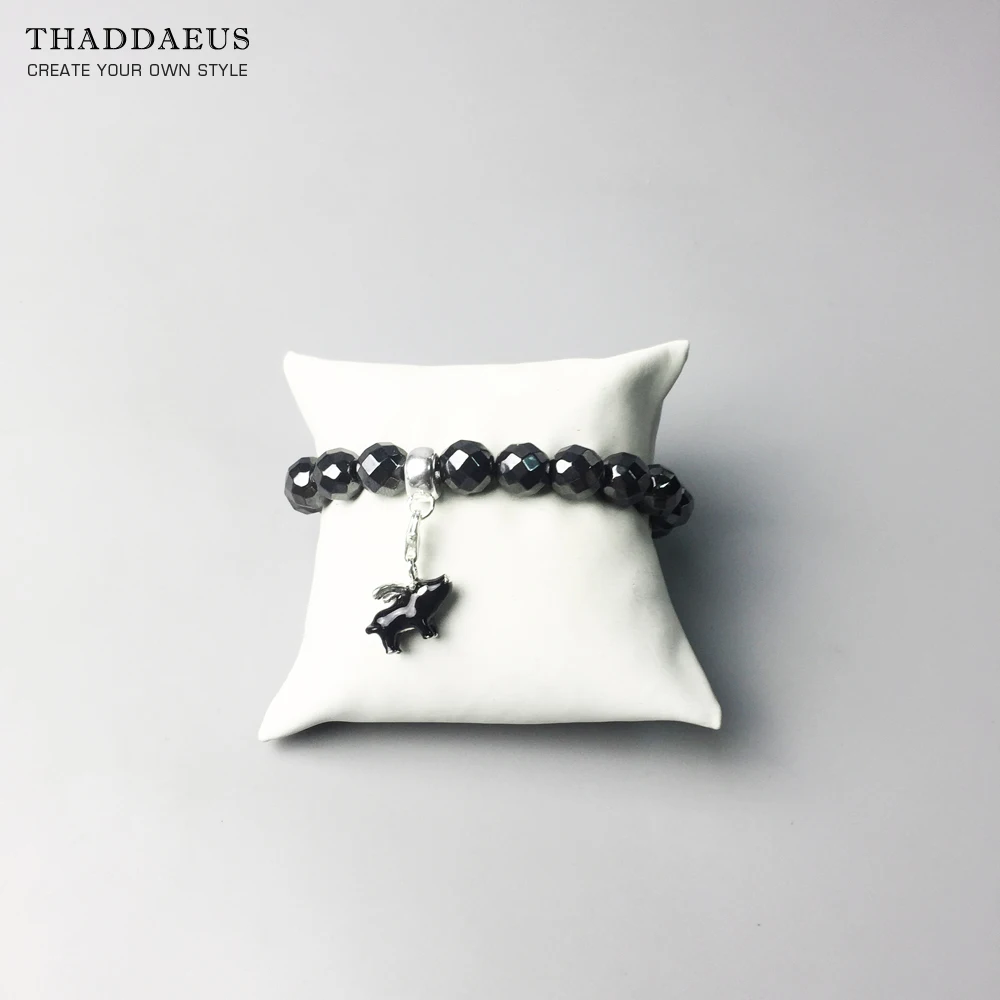 Браслет из Гематитовых бусин очаровательные модные ювелирные изделия в