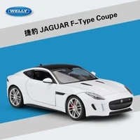 welly 124 high simulation model toy car metal jaguar f type coupe alloy classical car diecast vehicle for boys gifts collection