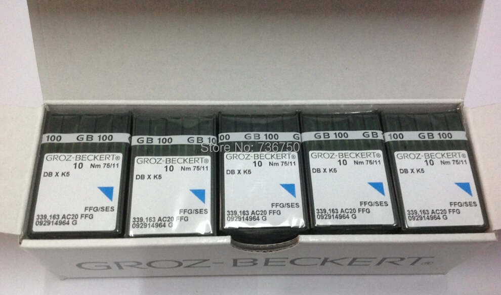 Оригинальная игла для вышивания Groz Beckert DBXK5 DB X K5 SAN Nm 75/11 Tajima Barudan SWF Китай